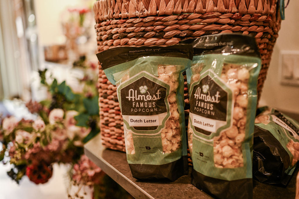 Almost Famous Popcorn at Thistles Flower Market in Pella Iowa