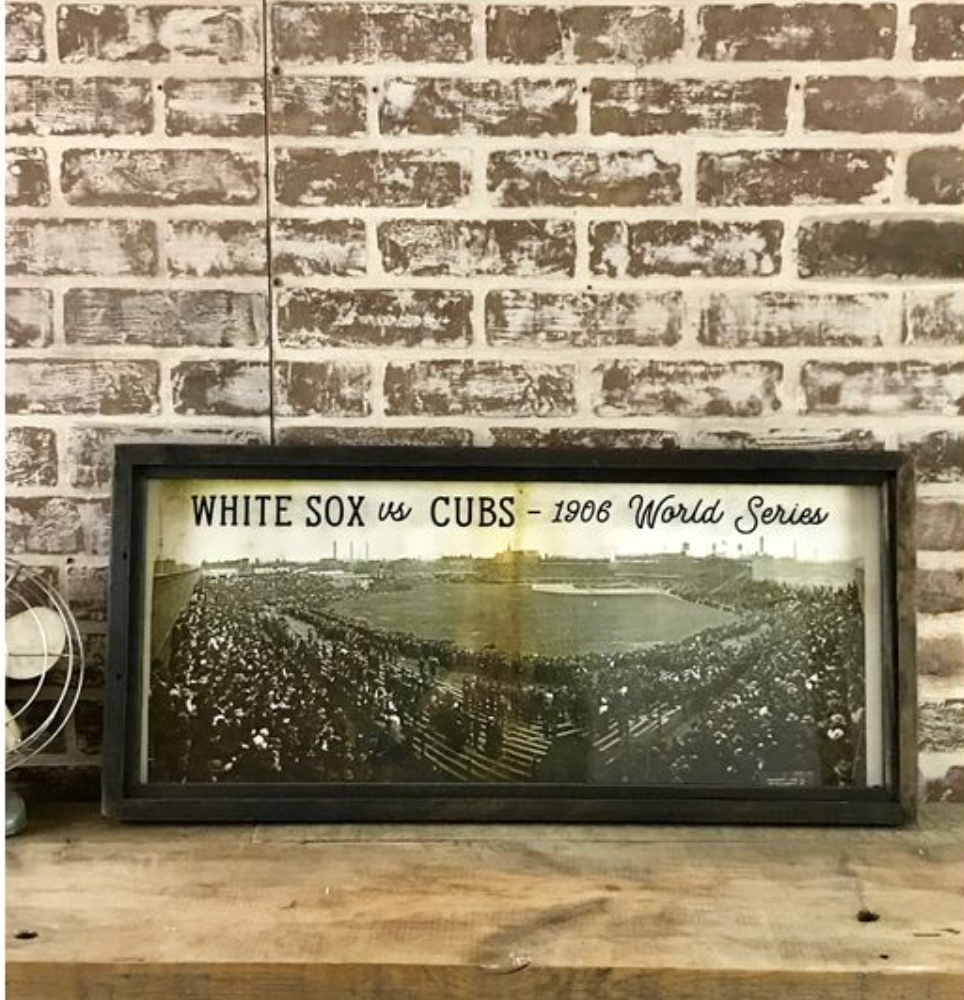 Framed reproduction photo of the 1906 Chicago White Sox World Series, sold at Thistles in Pella, Iowa