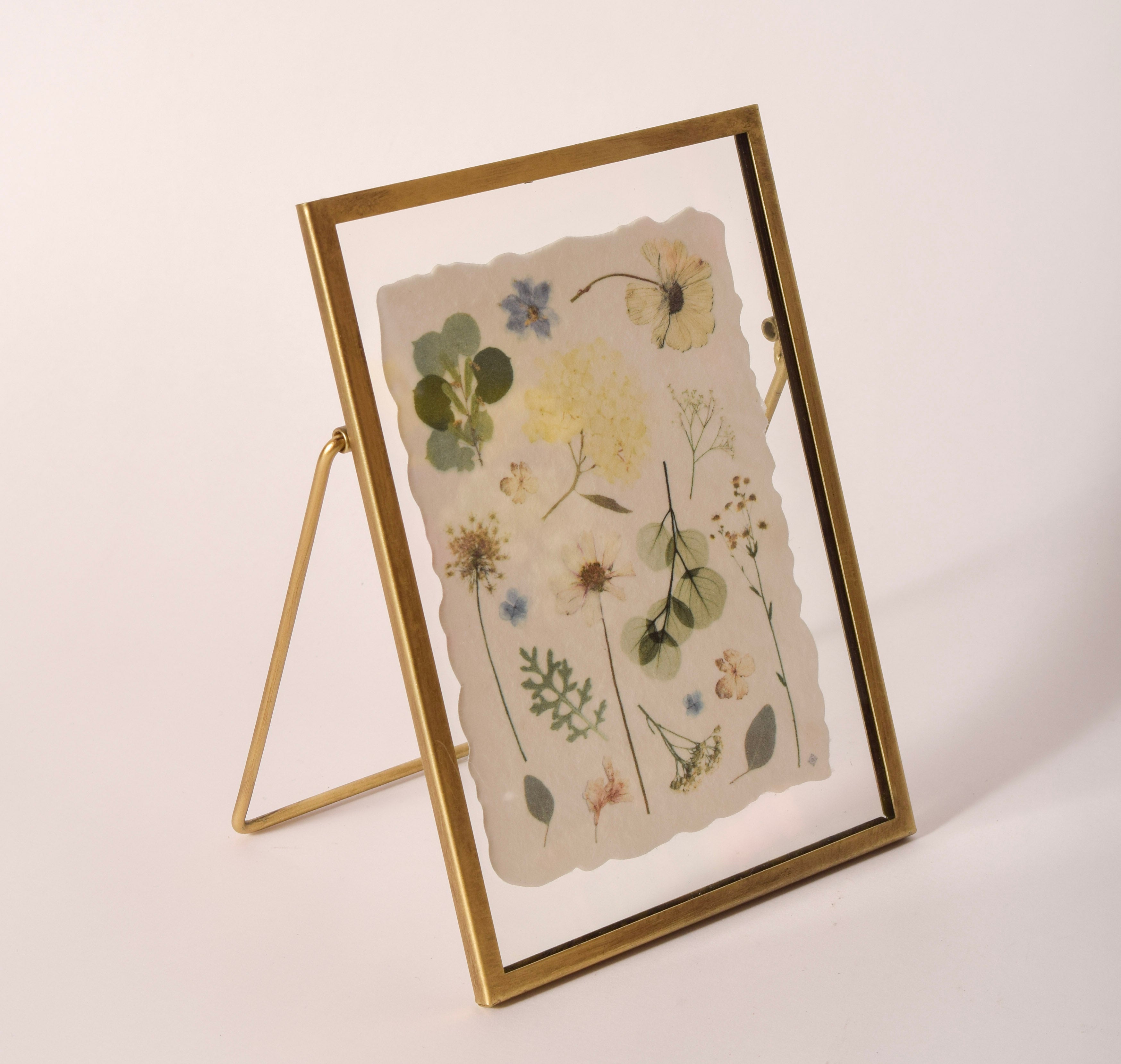 Gold Frame Pressed Flower Print