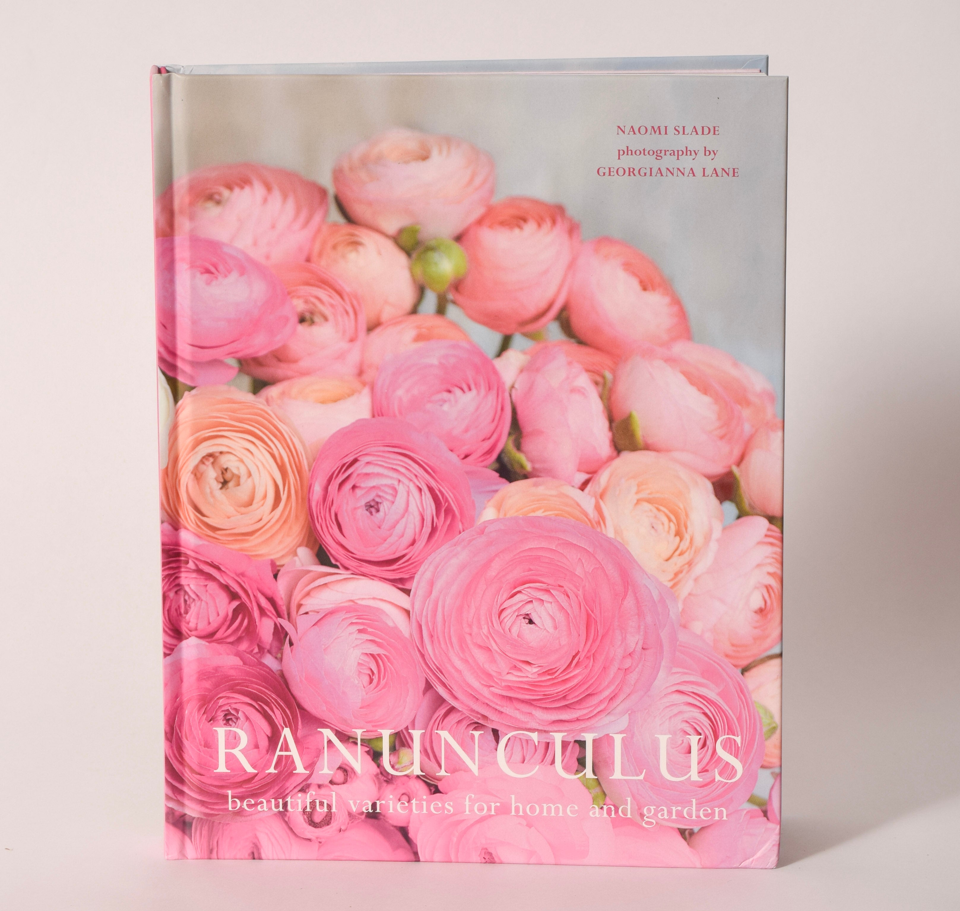 "Ranunculus: Beautiful Varieties for Home and Garden" book, sold at Thistles in Pella, Iowa