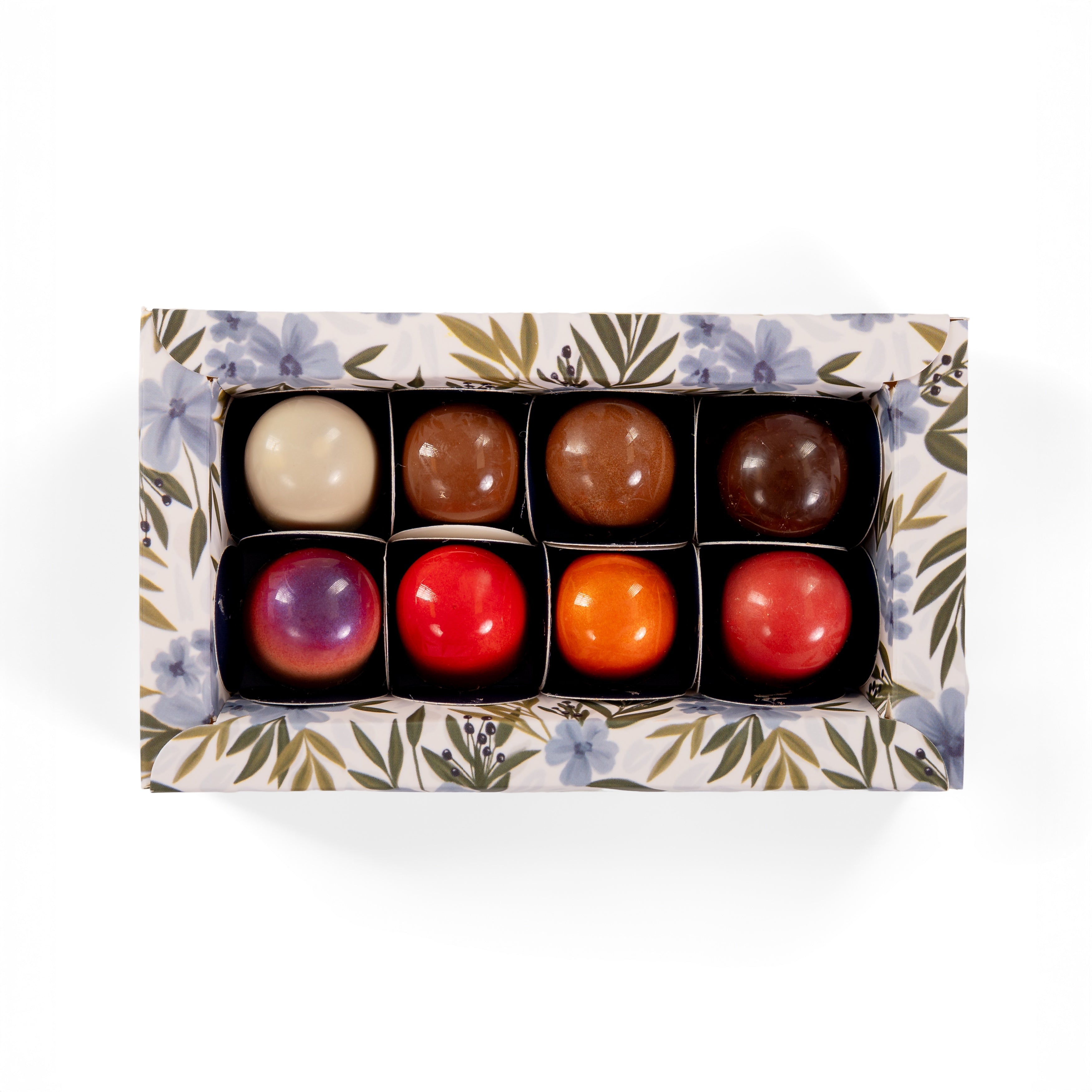 Garden Square Garden & Tradition truffles in sliding tasting drawer, Pella, Iowa